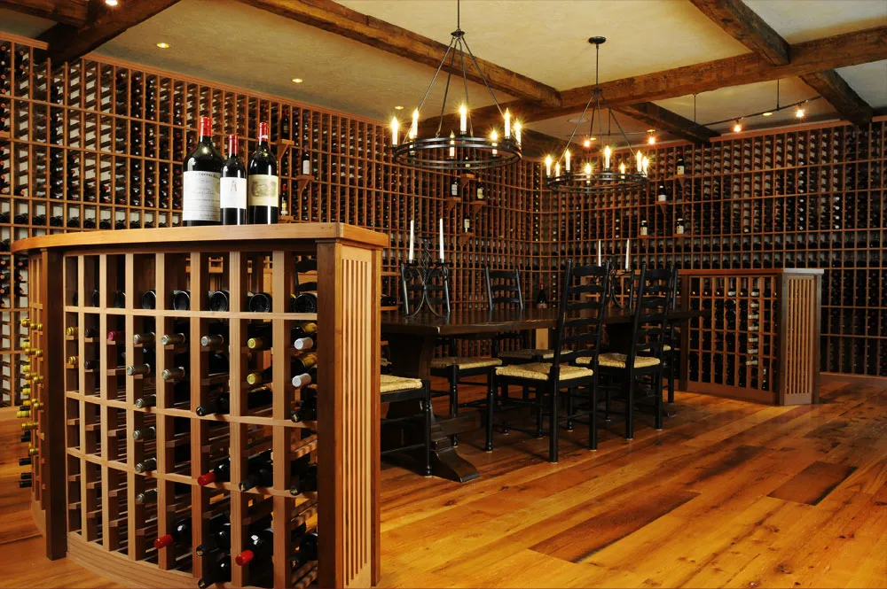 Wine room design process and installation in Green Tree Country Club Estates, Midland TX