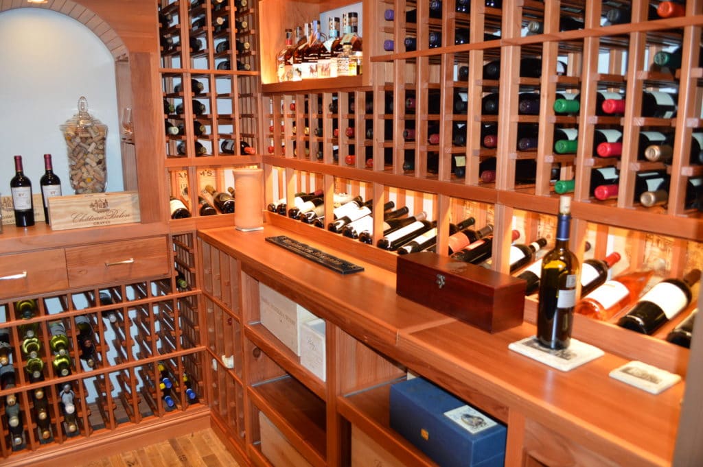 Handcrafted wooden wine racks in Green Tree Country Club Estates, Midland TX