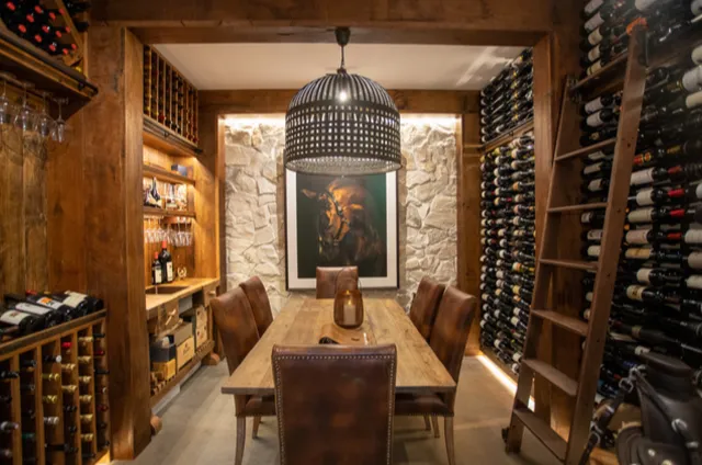Rustic wine rooms in Midland Texas